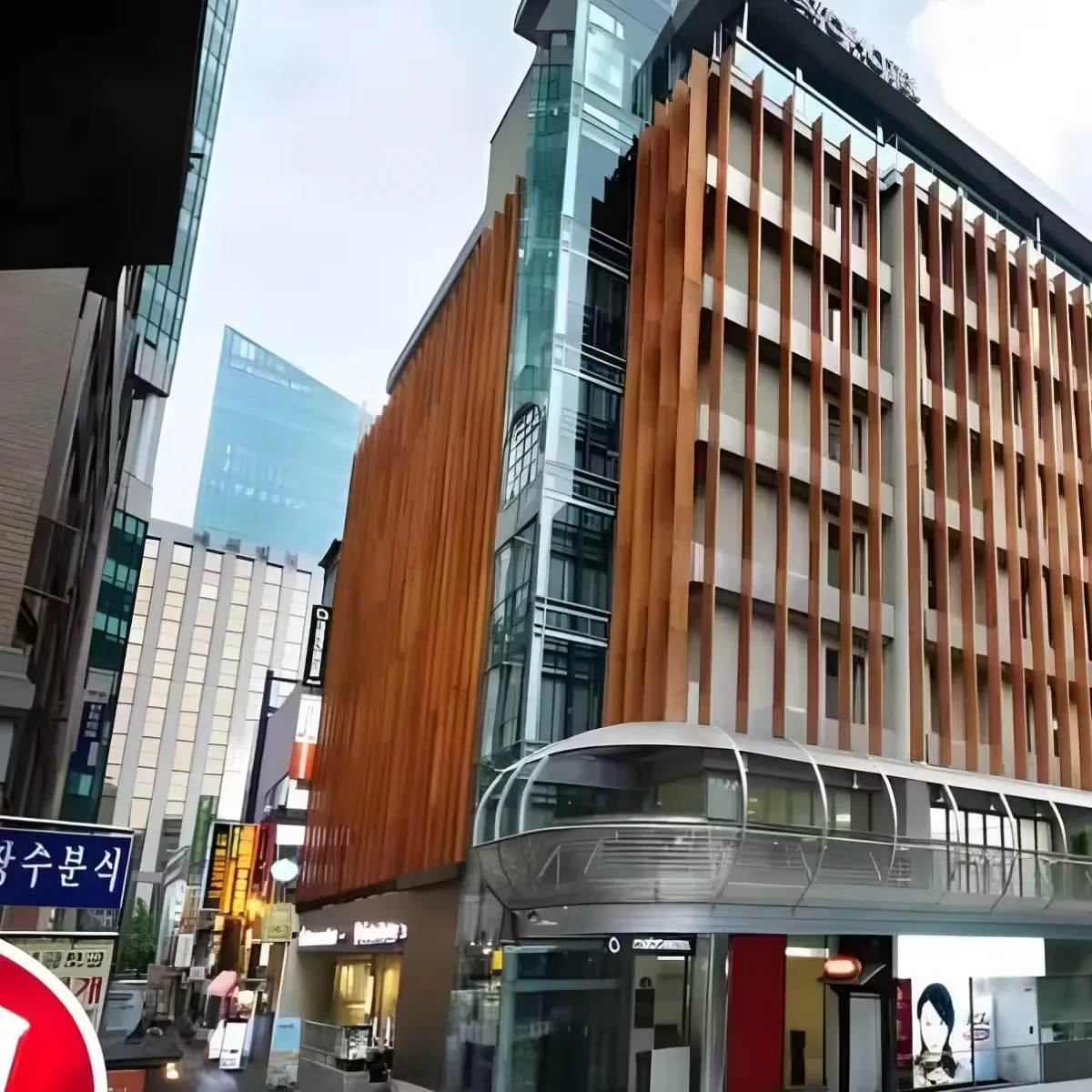 Street-facing building exterior near KSTAR Metro Hotel